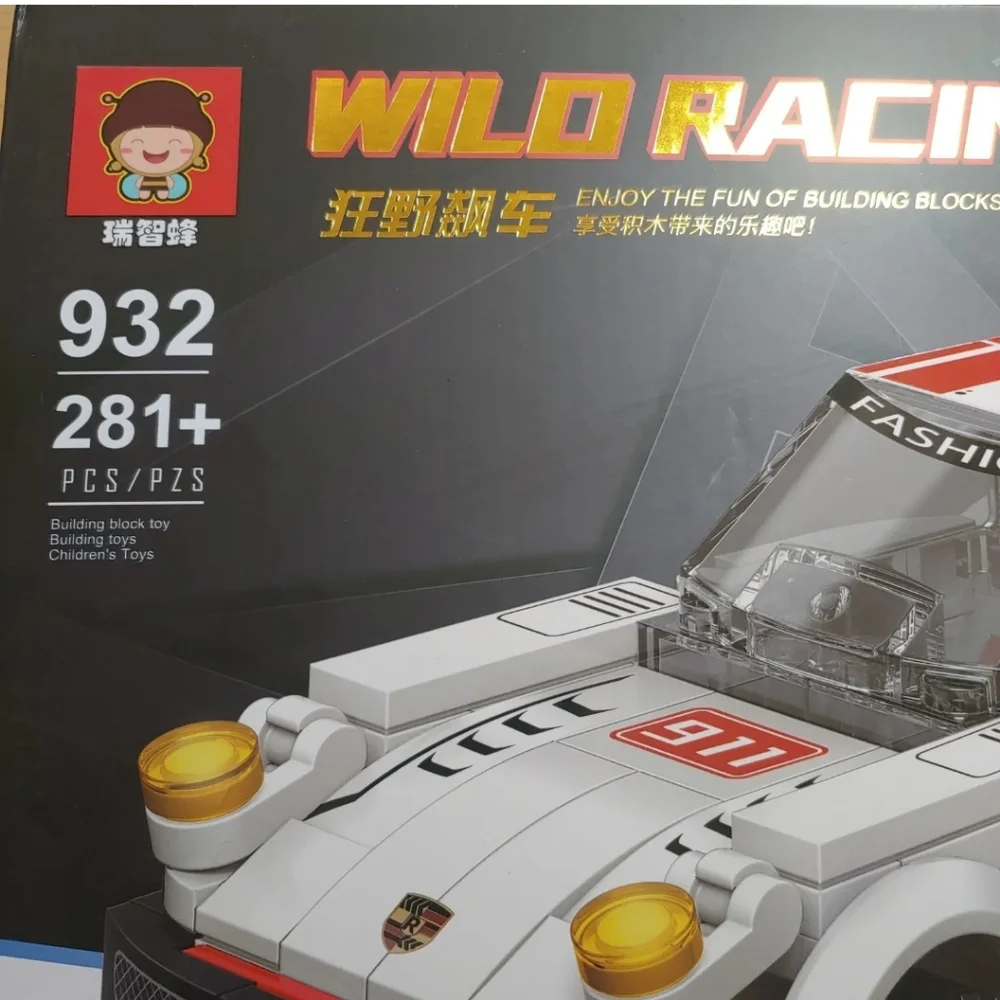 New Wild Racing Porche 911 Building Blocks Tranforms Robot Toy 281 Pcs Boy Gift